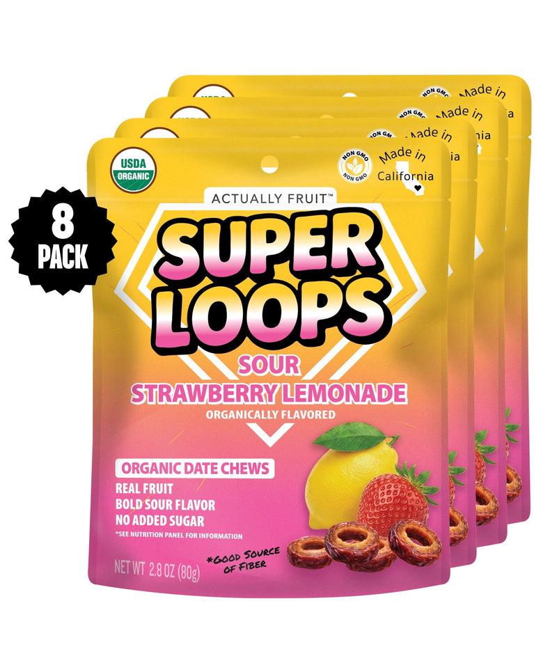 Sour Strawberry Lemonade - 8pk Super Loops